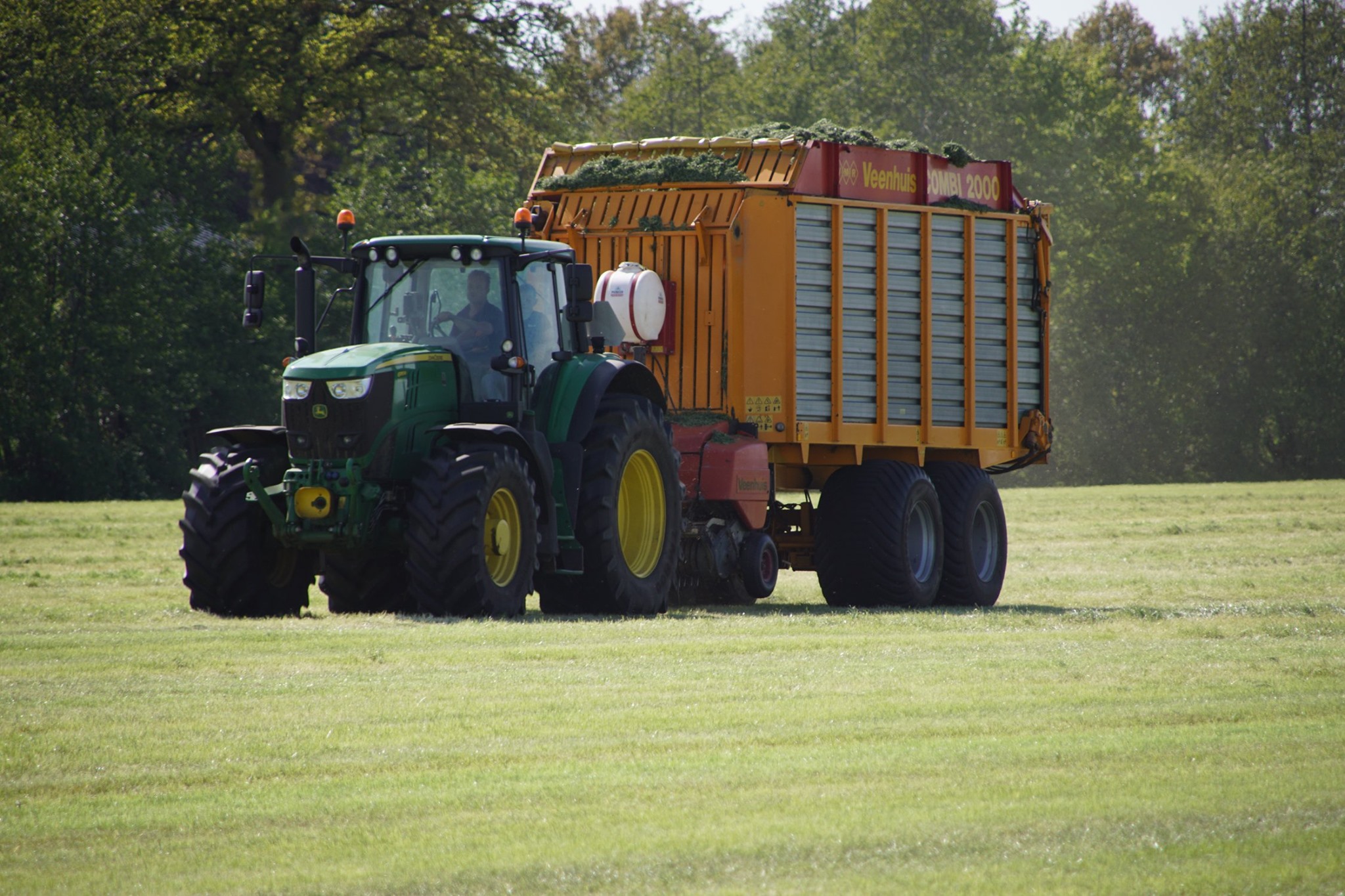 John Deere Gras Hakselen Met Een John Deere Pro Drive