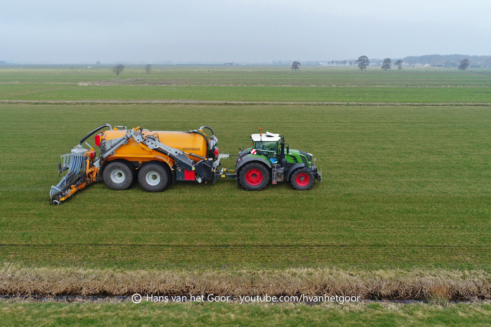 Veenhuis Grasland Bemesten Met Fendt En Veenhuis Tank Van