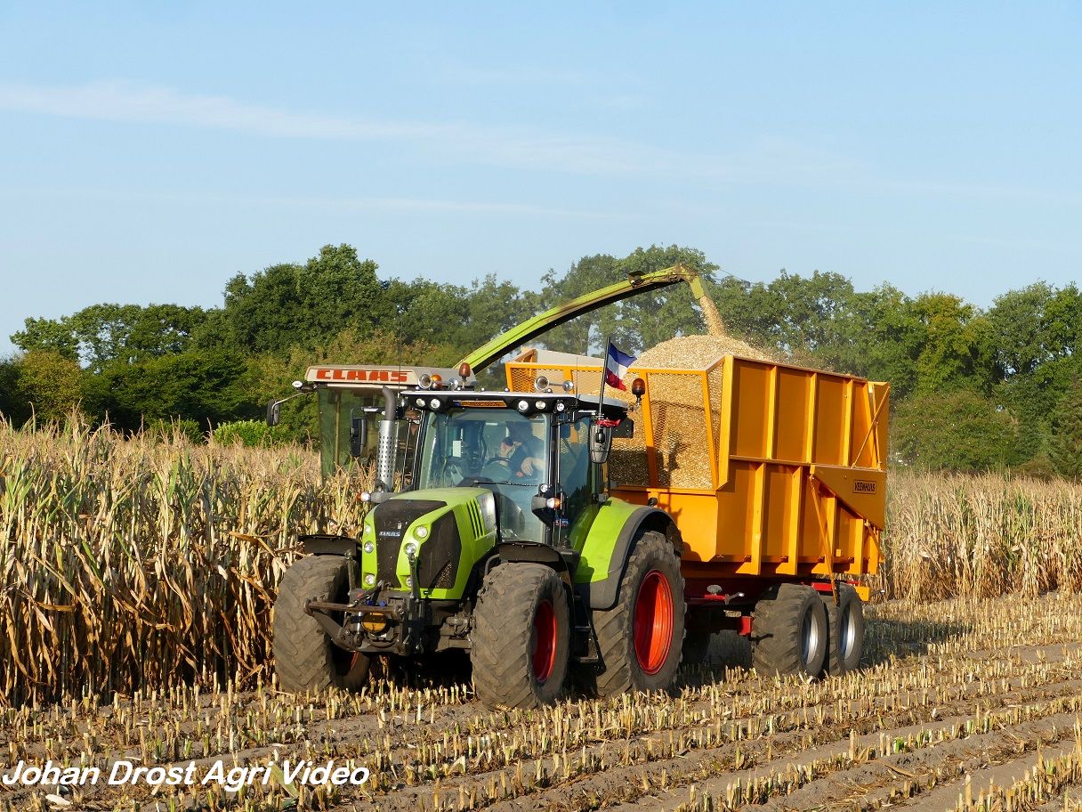 Claas Jaguar Sl En Same Leopard Turbo In De Ma S Trekkerweb Nl