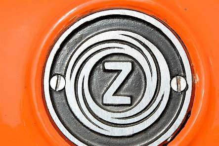 Het embleem van Zetor is eenvoudig maar wel duidelijk herkenbaar.