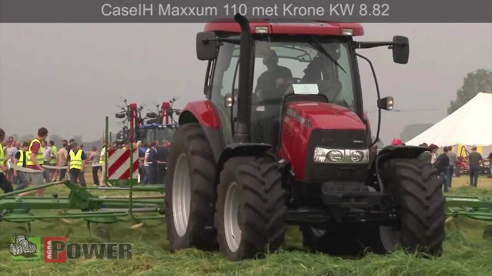 CaseIH Maxxum 110 met Krone KW 8.82