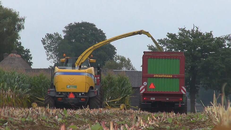 Maisoogst 2012 New Holland FR 9060 loonbedrijf Rensen Trekkerweb