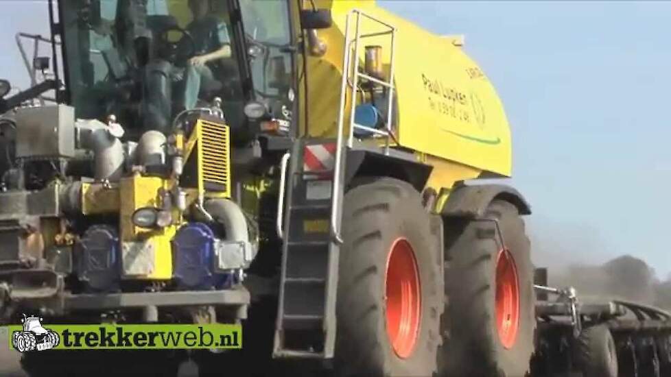 Loonbedrijf Lüpken mestinjecteren met Claas Xerion 3800- Trekkerweb