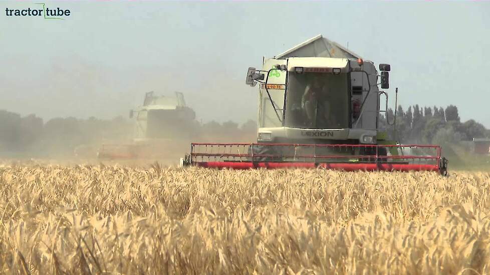 Combinen met Claas Lexion 440 en 460 LB Meiland