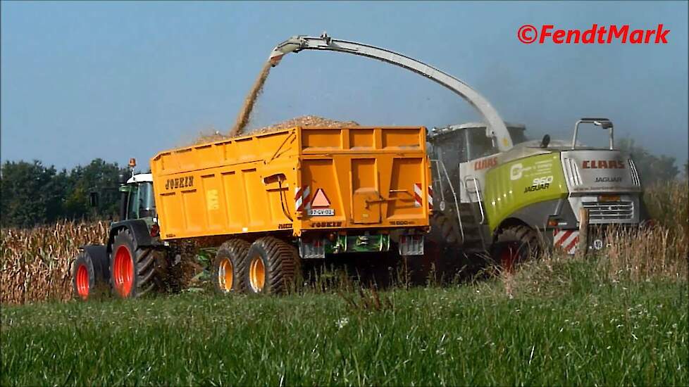 Coenen Montfort mais hakselen, met Claas Jaguar 960