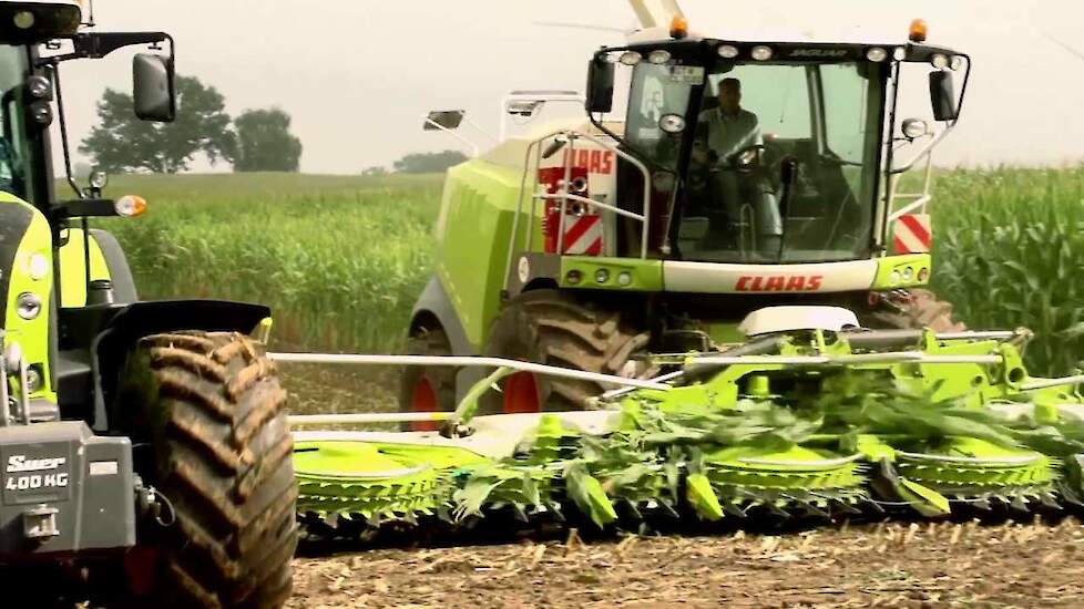 Mais Ernte 2013 - Claas Jaguar 980 mit 12-Reihen / 9 meter Maisgebiss