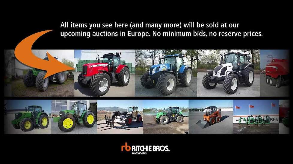 Buy tractors and farming equipment at Ritchie Bros. auctions in Europe