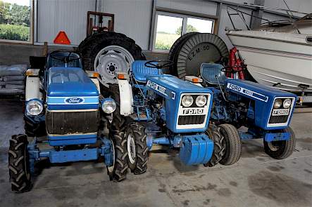 Deze drie tuinbouwtrekkers van Ford zijn onderhuids Japanse Shibauras.