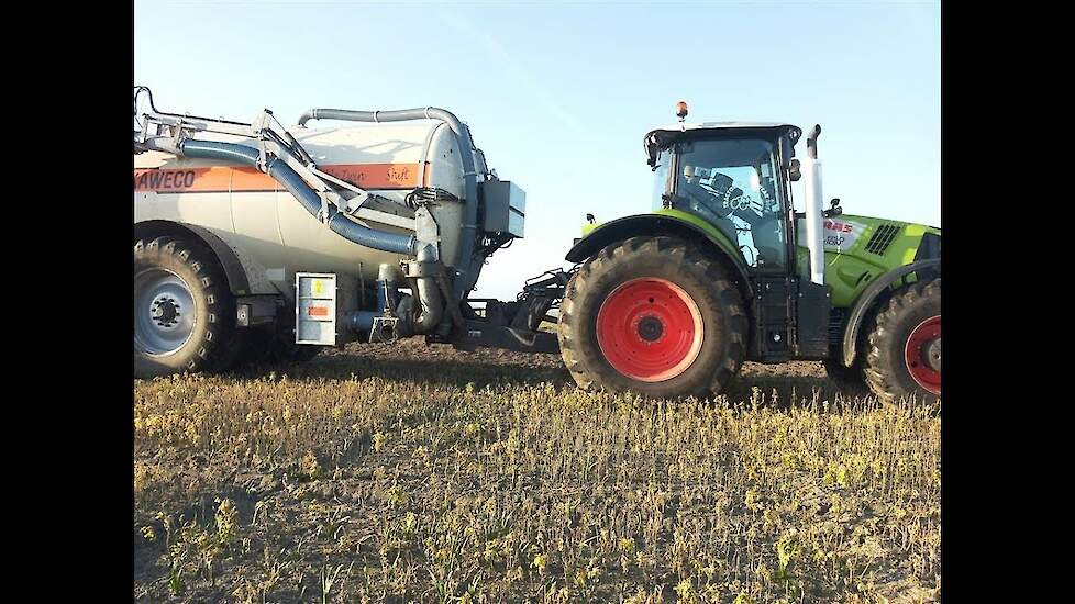 Claas Axion 850 met Kaweco Double Twin shift tank Trekkerweb