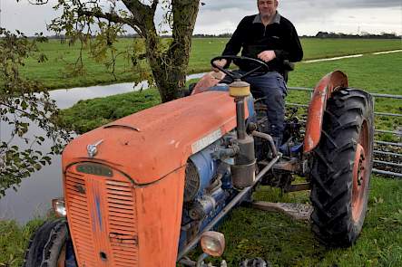 De Ariete is nog geheel origineel en Den Ouden is voorlopig ook niet van plan om de trekker te restaureren.