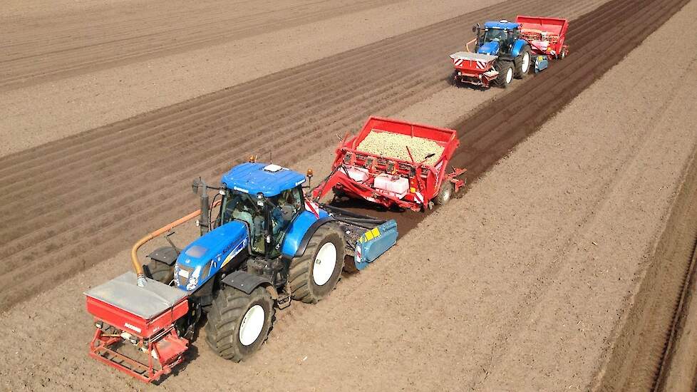 Imants 48SX spitmachines in combinatie met direct aardappelpoten Trekkerweb