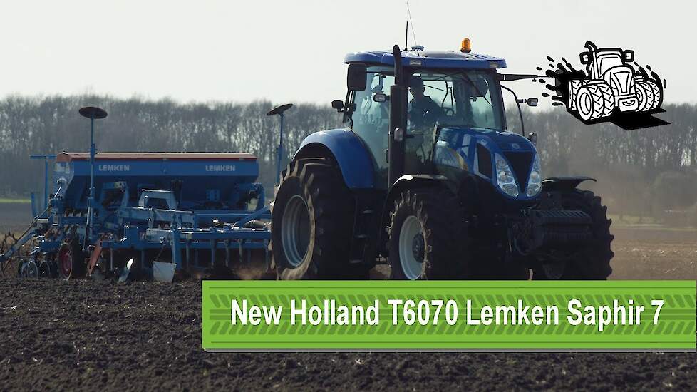 New Holland T6070 Lemken Saphir 7 zaaicombinatie Trekkerweb