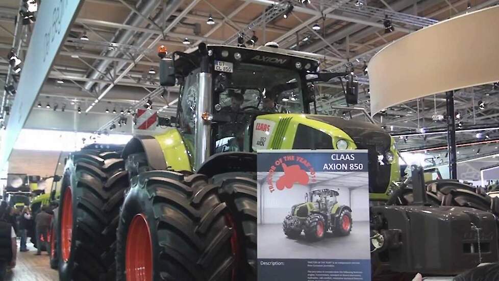 Claas Axion 850 tractor of the Year 2014 Trekkerweb Agritechnica