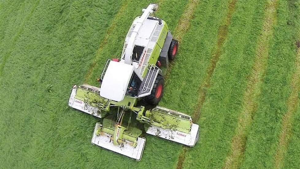 Grasmaaien Claas Jaguar 870 Loonbedrijf de Weer Trekkerweb