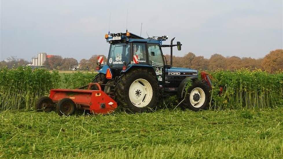 KUHN BNG 310 Ford 7840 SLE Nieuwe klepelmaaier voor Doornbos Agrarisch Loonwerk - Trekkerweb