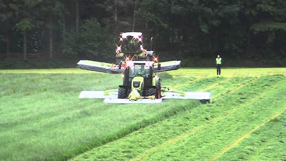 Claas aanbouw maaiers bij demo Claas hooibouw - Trekkerweb