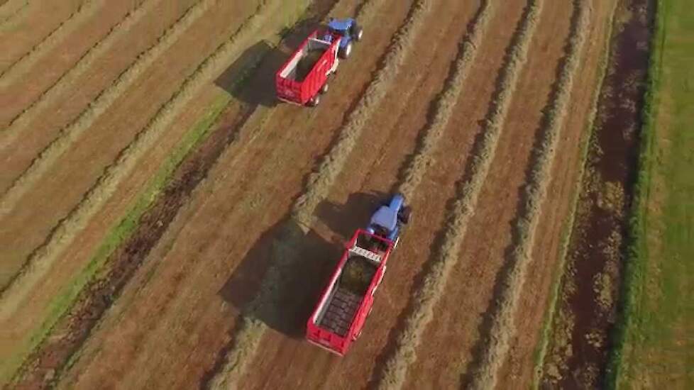 Inkuilen met 2 Lely Tigo's XR 65' bij Loonbedrijf W. Verburg Trekkerweb