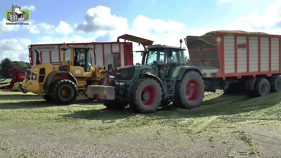 Claas Jaguar 960 in de maïs bij loonbedrijf Klein-Hitpaß Duitsland Trekkerweb