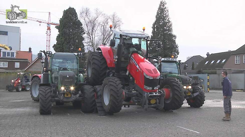 Climbing tractors / trekkers klimmen bij Abemec show in Veghel Trekkerweb