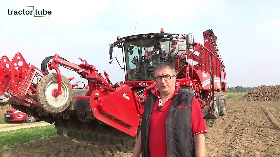 Grimme Rexor 630 3 asser Hubers Overloon  sugar beet harvest Zuckerrübenroder Trekkerweb