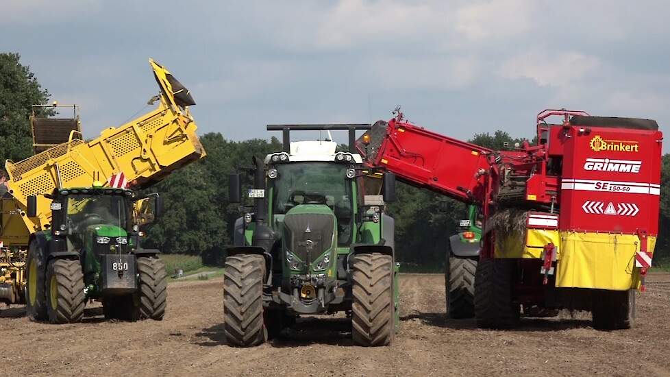 Fendt, John Deere, Grimme en Ropa aardappelen rooien direct in kisten Trekkerweb