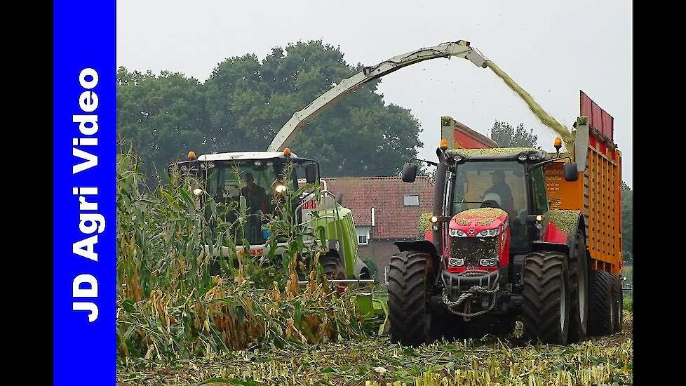 Mais hakselen 2017/Claas Jaguar 940/MF/Te Riet/Harvesting maize/Maishäckseln