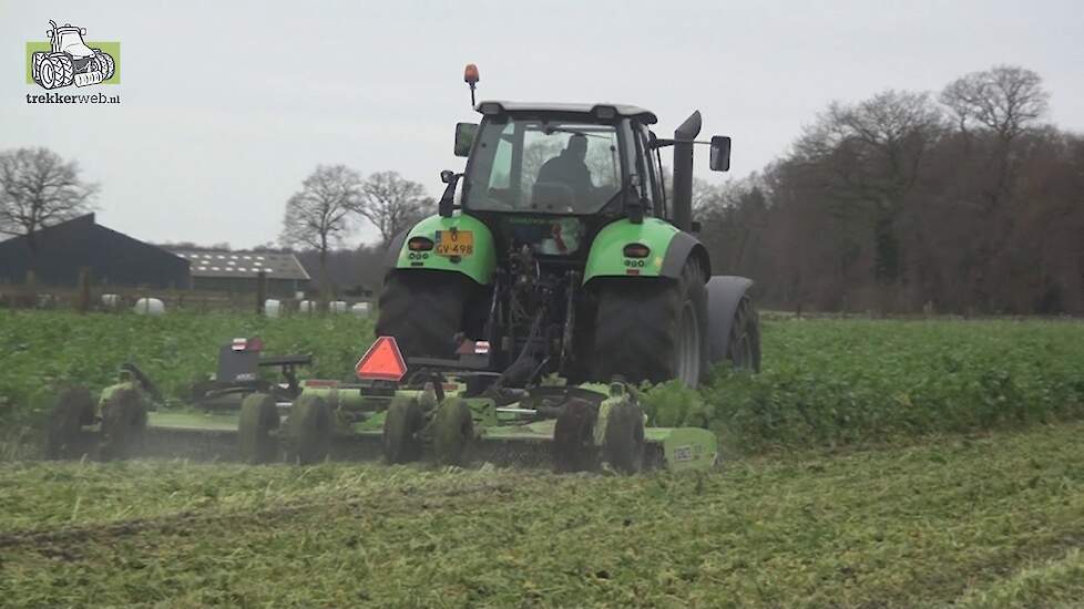 De Schulte FX Roto Mulchmaaier in de groenbemester Trekkerweb