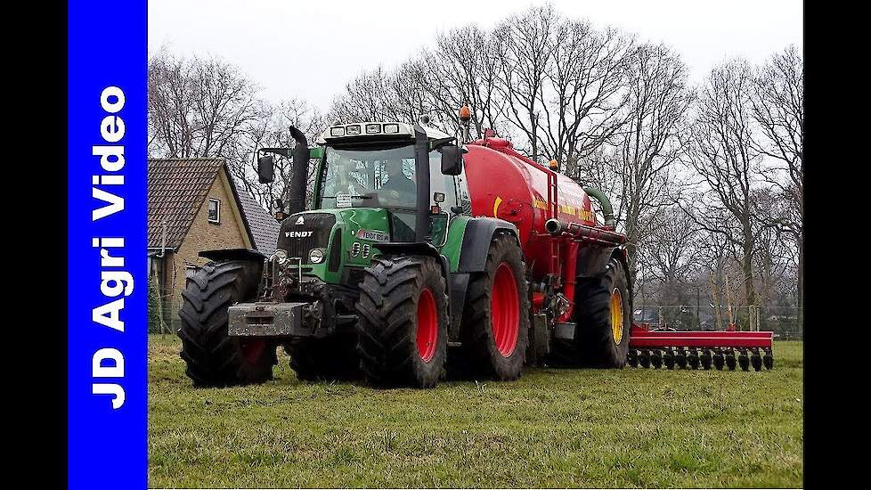 Fendt 820/Mest injecteren/ v/d Hardenberg/Injection slurry/Gülle ausbringen/Elspeet/2018