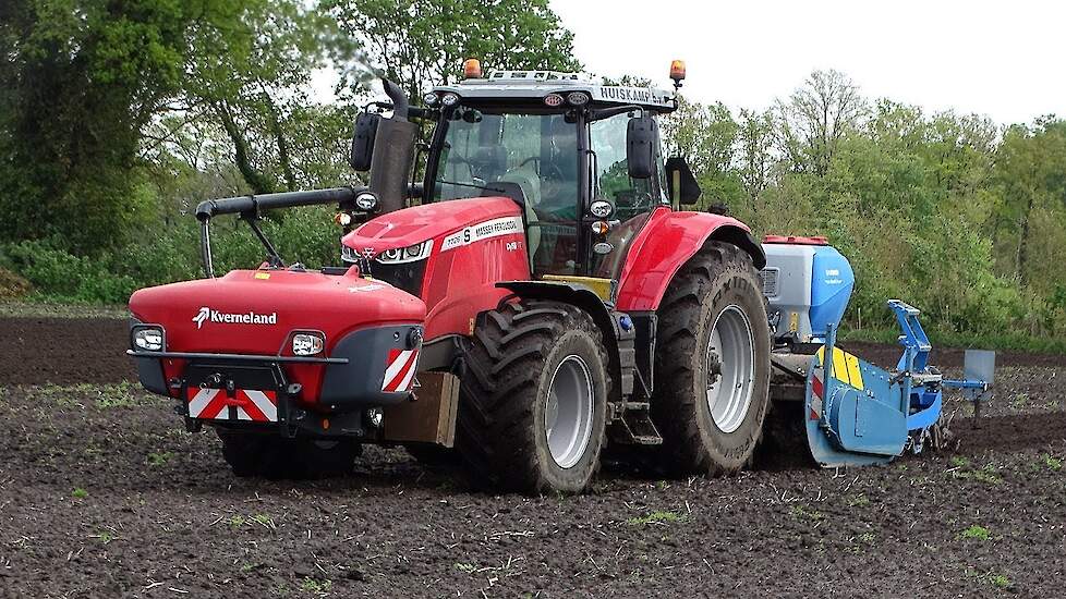 Massey Ferguson 7726 S DVT Lemken Imants  Huiskamp unieke maiszaaicombinatie Trekkerweb