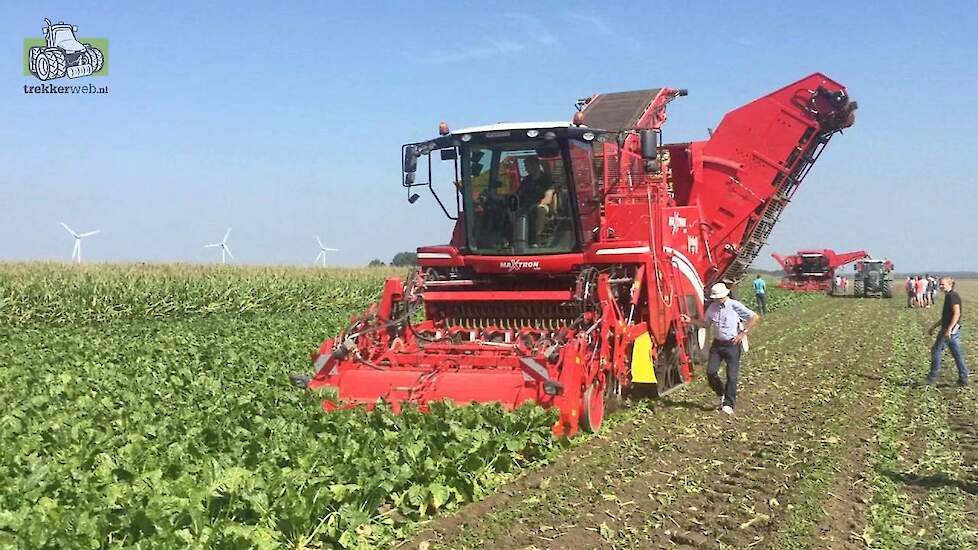 Agrifac Vervaet Holmer  Grimme Suikerbieten rooien op Agrotechniek Holland 2016 Trekkerweb