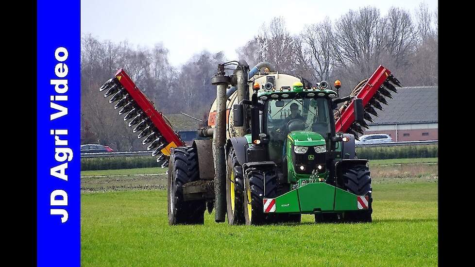 mestseizoen 2019 | John Deere 6215R+7430 | Riphagen Vaassen | Slurry injection | Gülleeinarbeitung