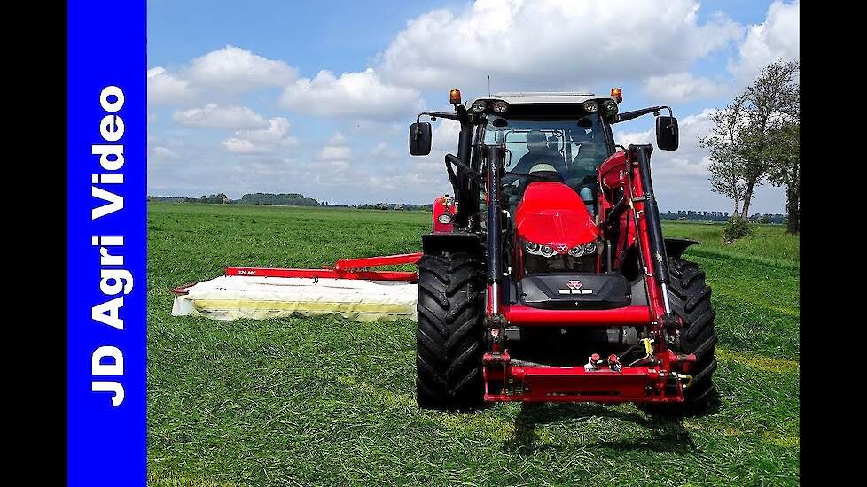 Massey Ferguson 5712 SL + Lely | Gras maaien 2019 | Mowing grass |  Rozeboom Doornspijk | Gras mähen