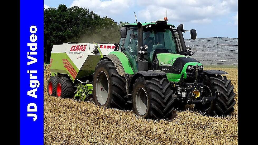 Straw Baling 2019 | Deutz-Fahr 6190 TTV | Stro persen | Chardon Zeewolde | Stroh Pressen | Claas