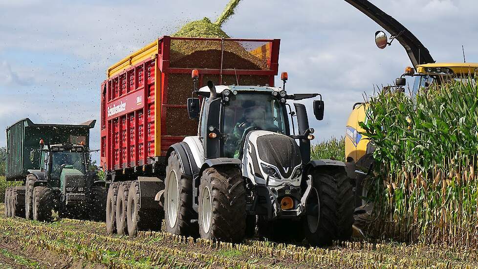 Valtra XXL transport during maize harvest - J. Kanters - Mais hakselen - 2019