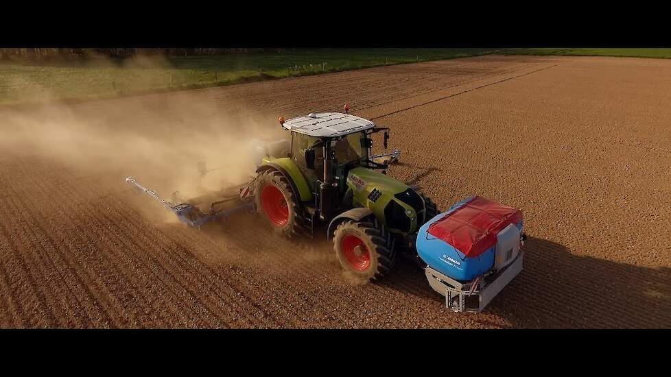 Corn sowing Lemken Azurit 9 maiszaaimachine met Solitair 23 fronttank