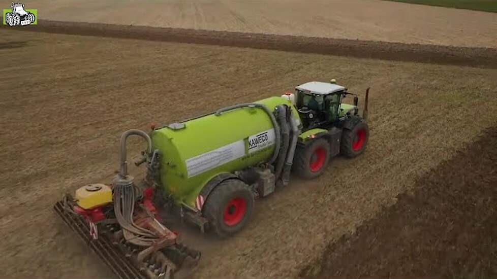 Claas Xerion 3800 Trac VC en Kaweco Double Twin Shift