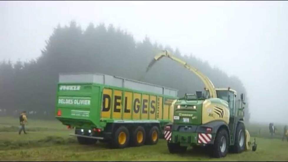 Krone op de graslanddemonstratie Journee de l'herbe in Libramont