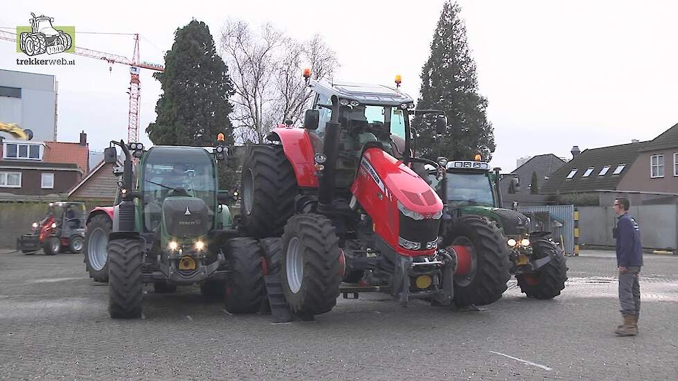 Climbing tractors / trekkers klimmen bij Abemec show in Veghel Trekkerweb