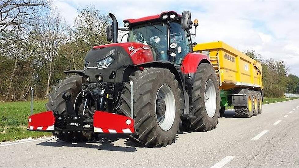 New Case-IH Optum 270 CVX ,Agribumper en Joskin tridem dumper Trekkerweb