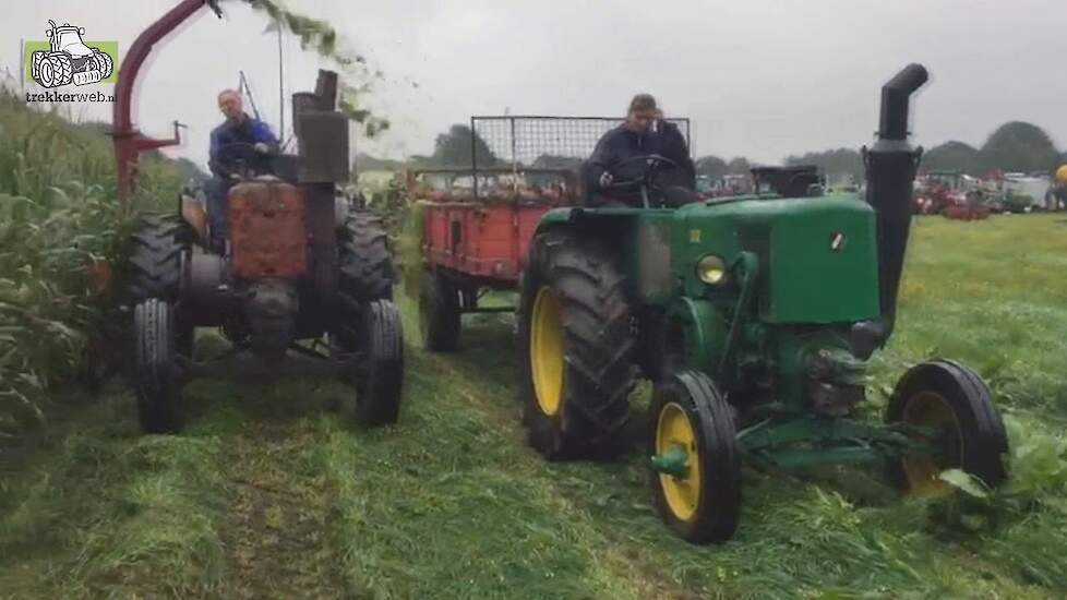 Eerste maïsoogst in Nederland op de boerendag in Alphen Noord Brabant Trekkerweb