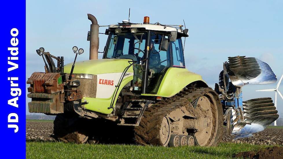 2021 | Claas Challenger 55 + Lemken | Ploegen | Ploughing | Pflügen | Klavertje Vier Biddinghuizen