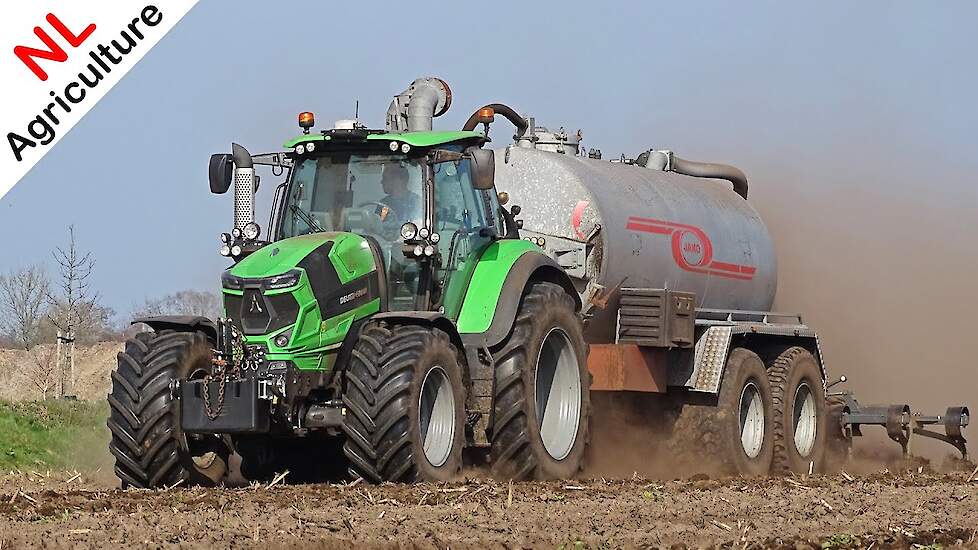 Slurry ● Bouwland bemesten met Deutz-Fahr Agrotron 6215 en Jako ● Heerikhuize ● 2021