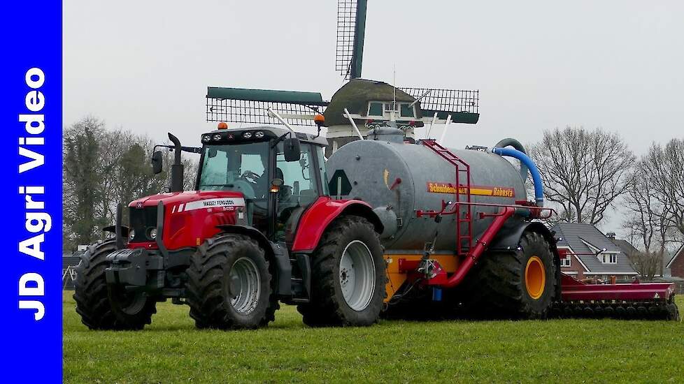 Massey Ferguson 6480 + Schuitemaker | Mest injecteren | Injection slurry | De Weerd Elspeet | Düngen