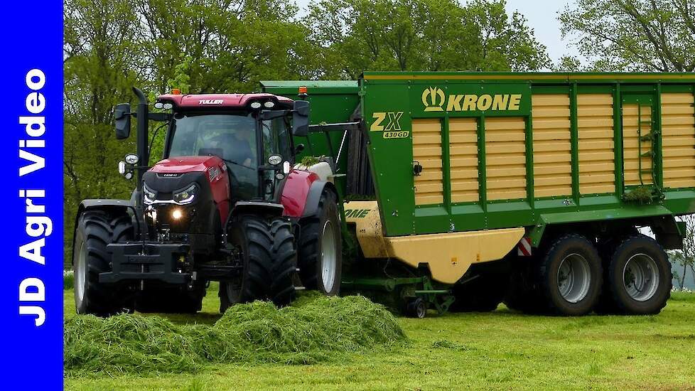 NEW! Case Puma 200 CVX + Krone | Gras inkuilen | Grass silage | Gras einfahren | Tuller Bathmen