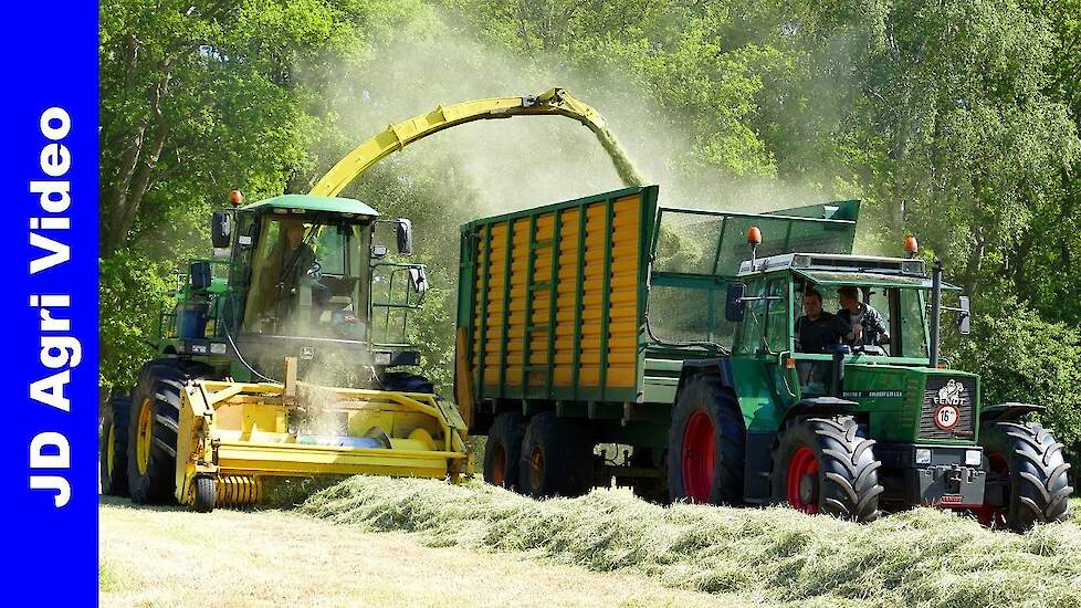 Fendt 611 LSA + John Deere 6750 | Grass silage | Gras hakselen | Gras häckseln | Velthuizen Lunteren