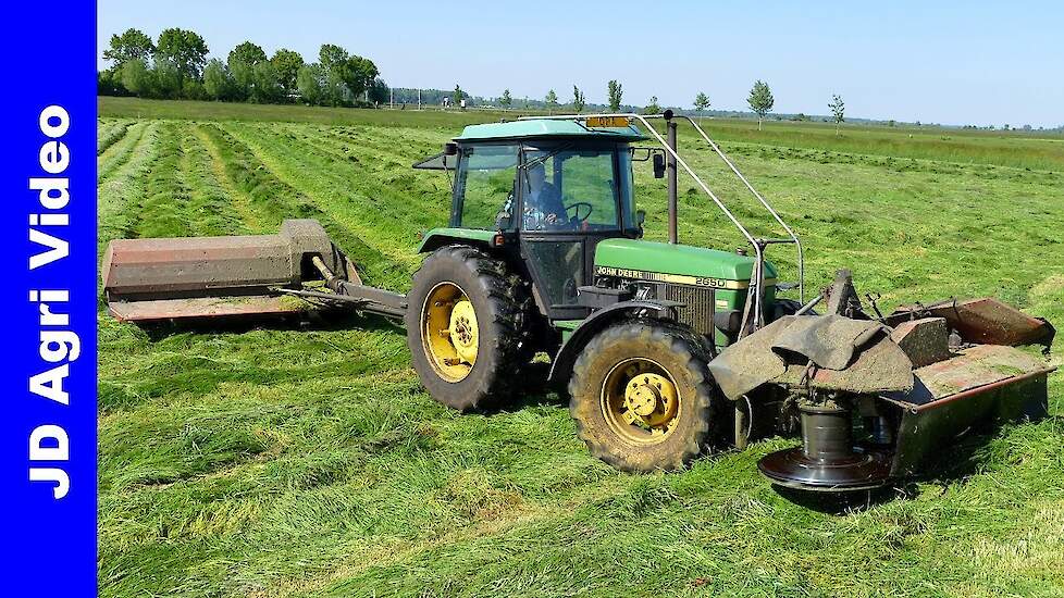 John Deere 2650 + PZ | Gras maaien | Mowing grass | Gras mähen | Rijk Vos Hulshorst