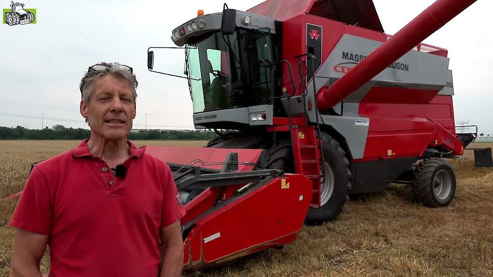 Massey Ferguson Cerea 7256 in de tarwe