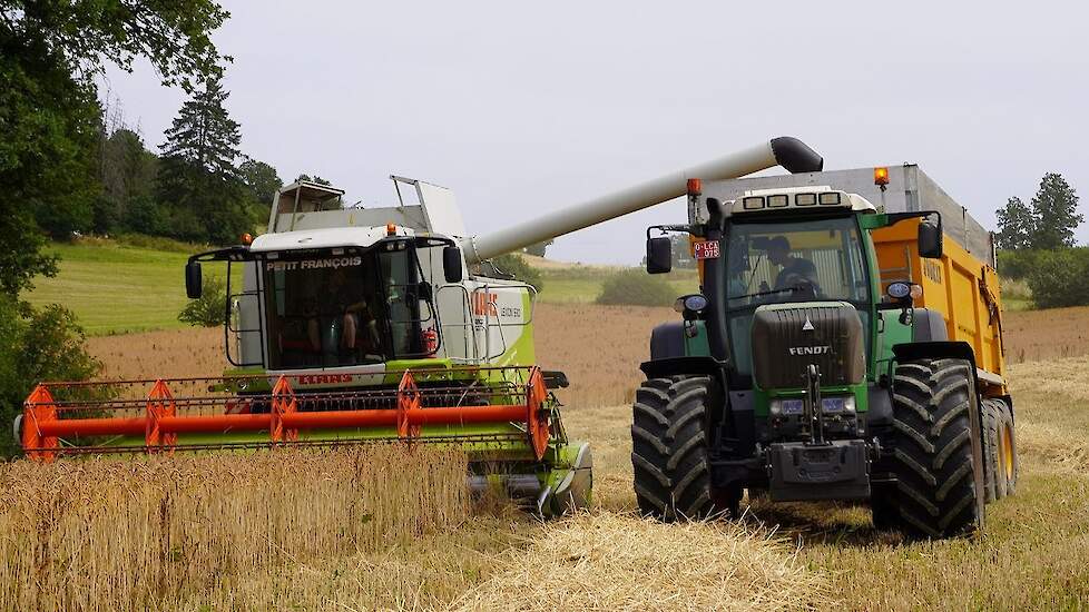 Claas Lexion 530 | Fendt 916 | Petit François La Roche (B) | Graan dorsen | Moisson 2023