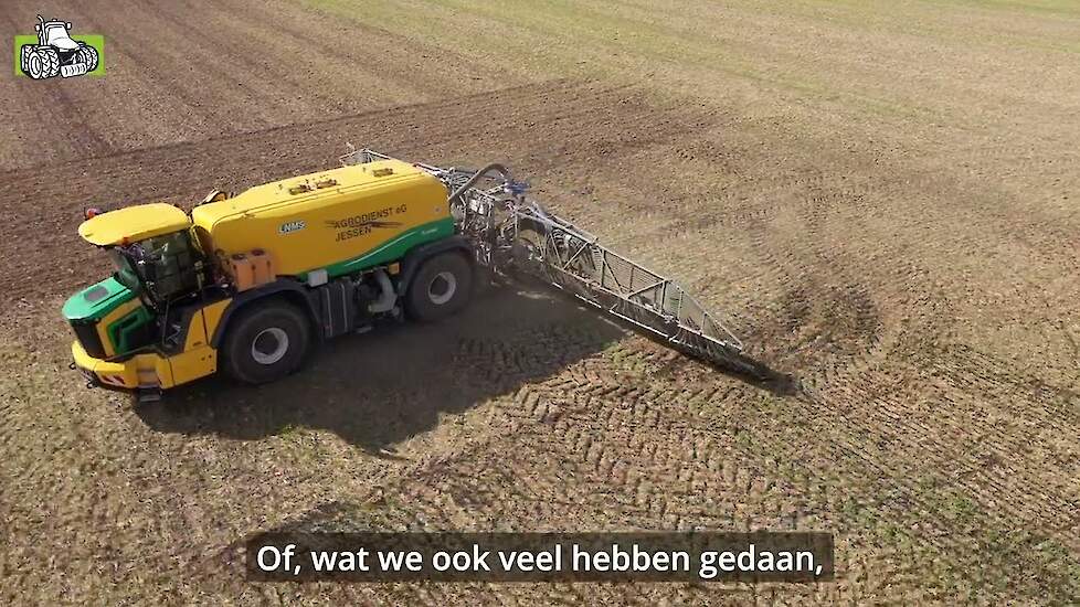 De Oxbo zelfrijdende bemester van Agrodienst Jessen