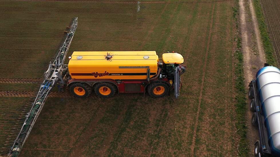 Vredo VT 7138 32000Z graan bemesten vanuit de spuitsporen